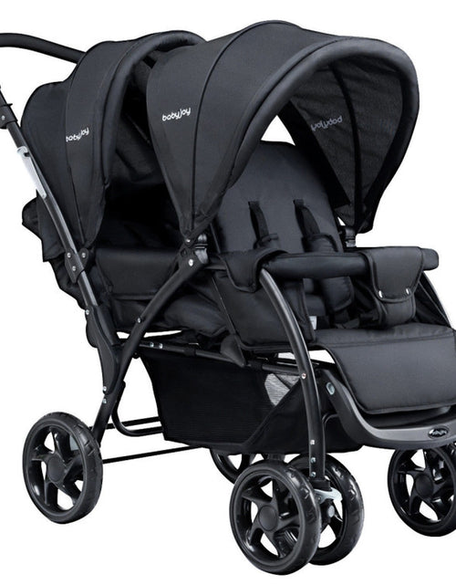 Load image into Gallery viewer, Foldable Lightweight Front Back Seats Double Baby Stroller
