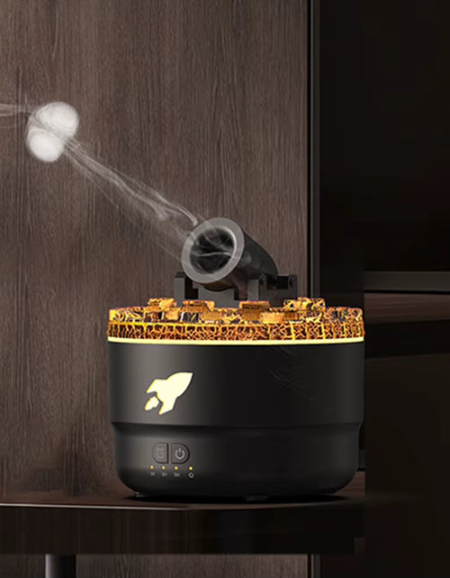 Load image into Gallery viewer, Volcanic Crack Light Cannons Humidifier Essential Oil Diffuser with Timer Cannon Blast Aroma Humidifier Aromatherapy Diffuser
