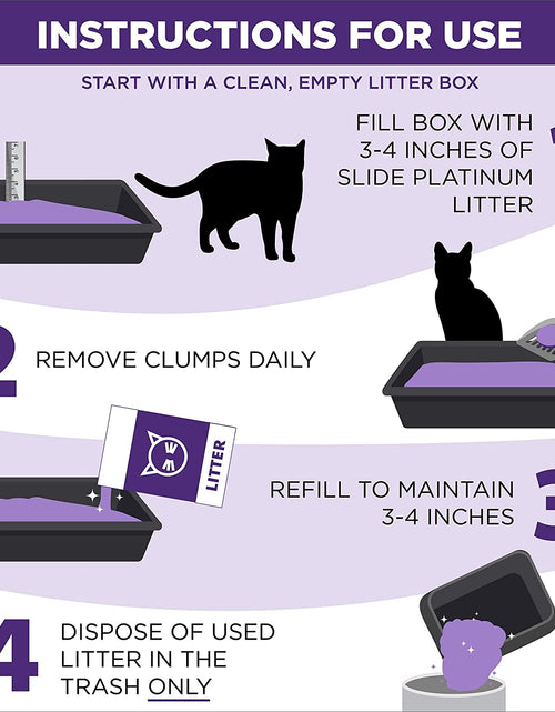 Load image into Gallery viewer, Platinum Slide Easy Clean-Up Clumping Cat Litter, Multi-Cat, 37 Lbs
