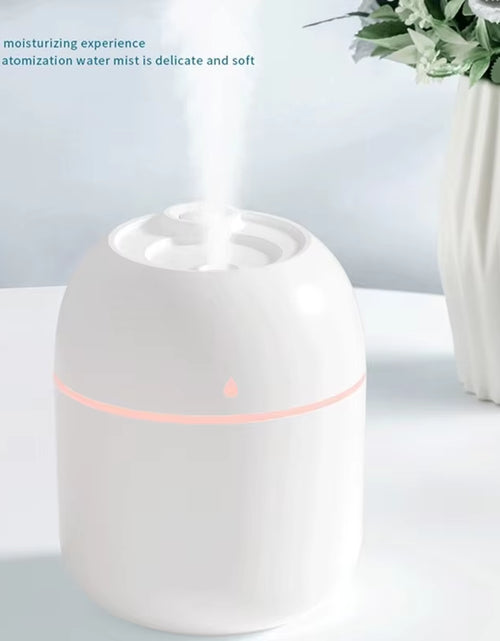 Load image into Gallery viewer, Portable Water Drop Humidifier USB Desktop Indoor Air Atomization Humidifier Household Mute Large Spray Humidifier
