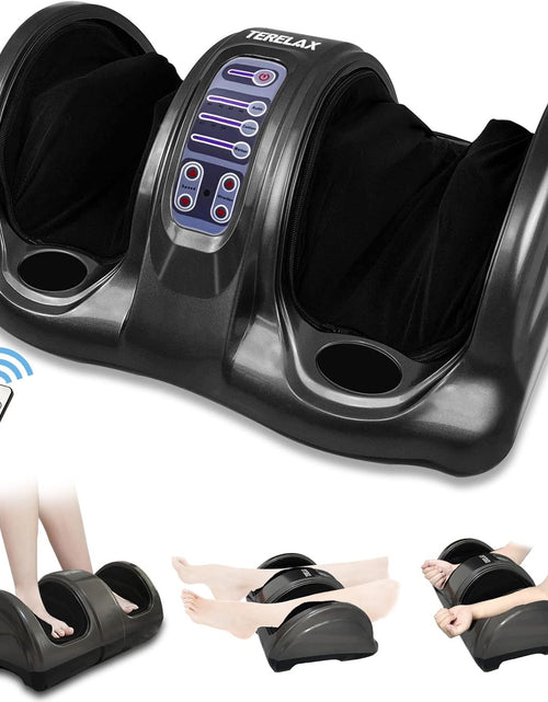 Load image into Gallery viewer, Foot Massager Machine Shiatsu Foot and Calf Massager Plantar Fasciitis Nerve Pain Therapy Electric Deep Kneading Rolling Massage for Foot Leg Calf Arm Ankle W/Remote Gray
