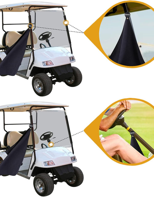 Load image into Gallery viewer, Magnetic Towel, Magnetic Clip for Golf Towel, Microfiber Fabric Waffle Pattern Towels Industrial Strength Magnet for Strong Hold to Golf Carts or Clubs (1, Black)
