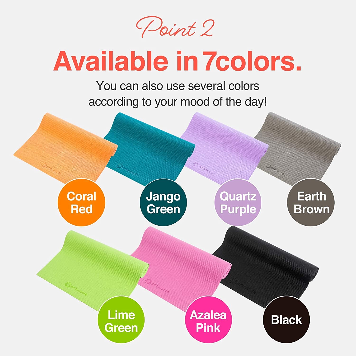 Yoga Mat with Carry Strap for Yoga Pilates Fitness and Floor Workout at Home and Gym