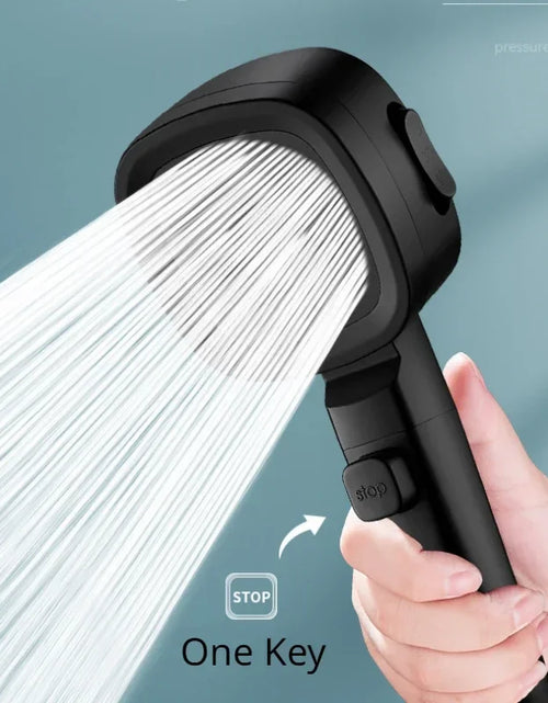 Load image into Gallery viewer, High Pressure Shower Head Water Saving 3 Modes Shower Heads Adjustable One-Key Stop Water Massage Sprayer Bathroom Accessories
