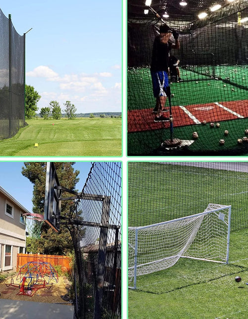 Load image into Gallery viewer, Golf Practice Net Golf Ball Hitting Netting,Heavy Duty Nylon Golf Sports Netting Barrier Nets 10X10Ft/10X15Ft/10X20Ft
