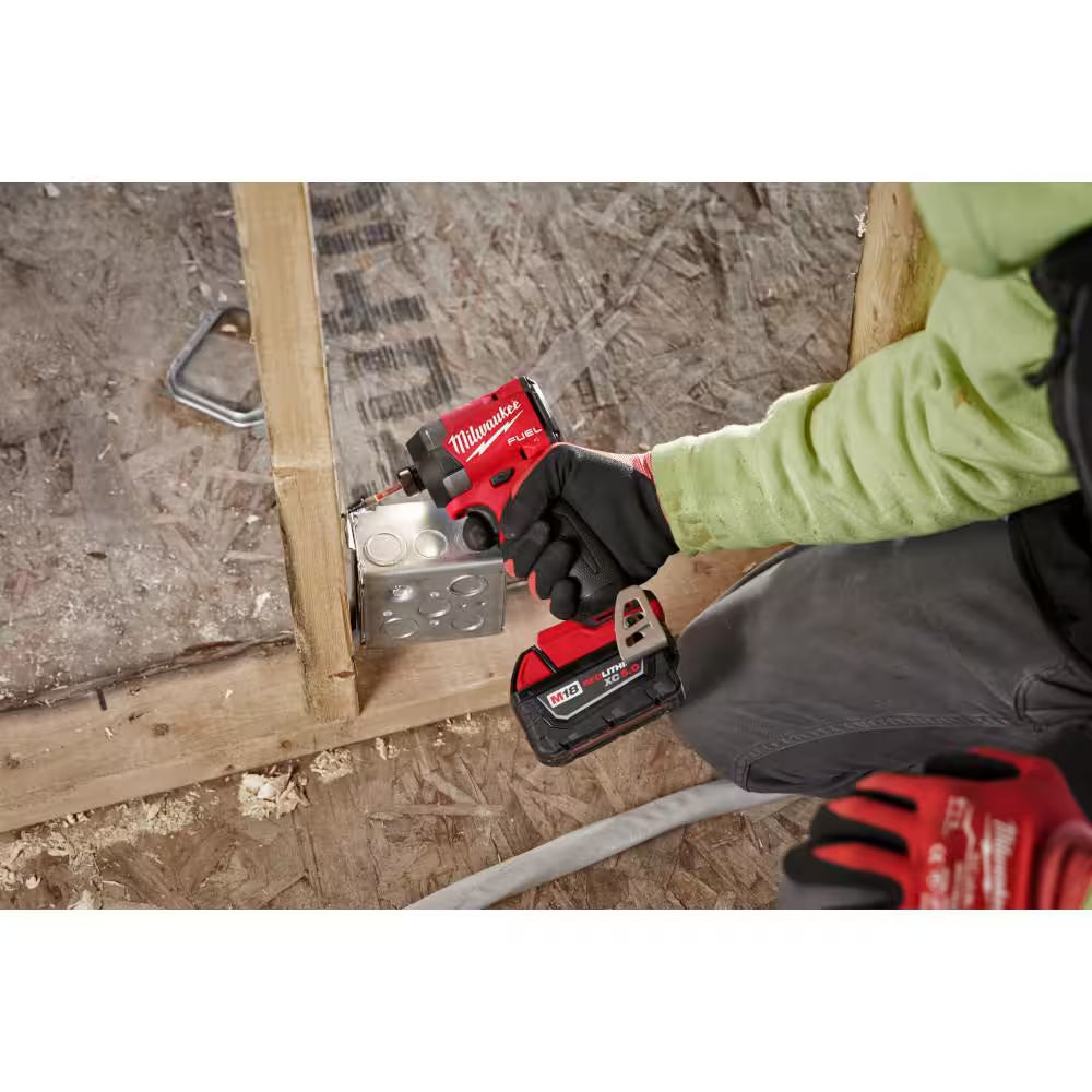 M18 Fuel 18-V Lithium-Ion Brushless Cordless 1/4 In. Hex Impact Driver Kit W/(3) 5.0 Ah Batteries, Charger & Hard Case