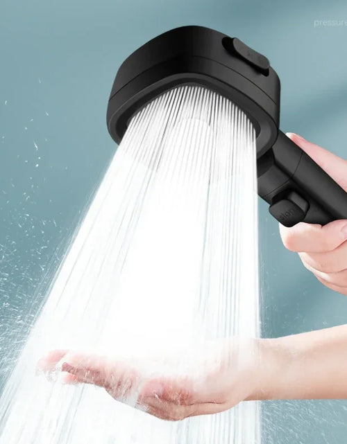 Load image into Gallery viewer, High Pressure Shower Head Water Saving 3 Modes Shower Heads Adjustable One-Key Stop Water Massage Sprayer Bathroom Accessories
