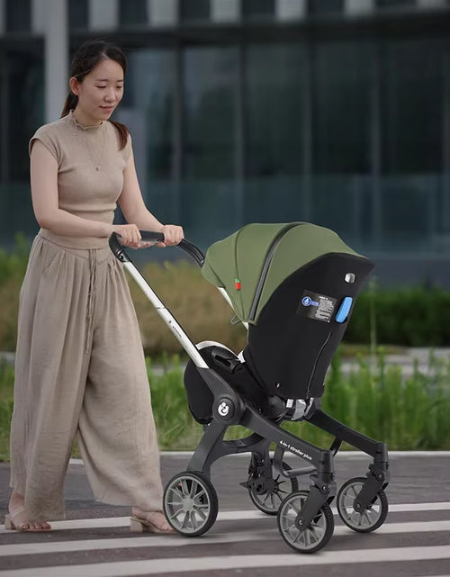 Load image into Gallery viewer, Baby Stroller 4In1 Multifunctional Newborn Baby Stroller 3In1 Foldable Basket Type Seat
