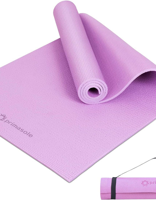 Load image into Gallery viewer, Yoga Mat with Carry Strap for Yoga Pilates Fitness and Floor Workout at Home and Gym
