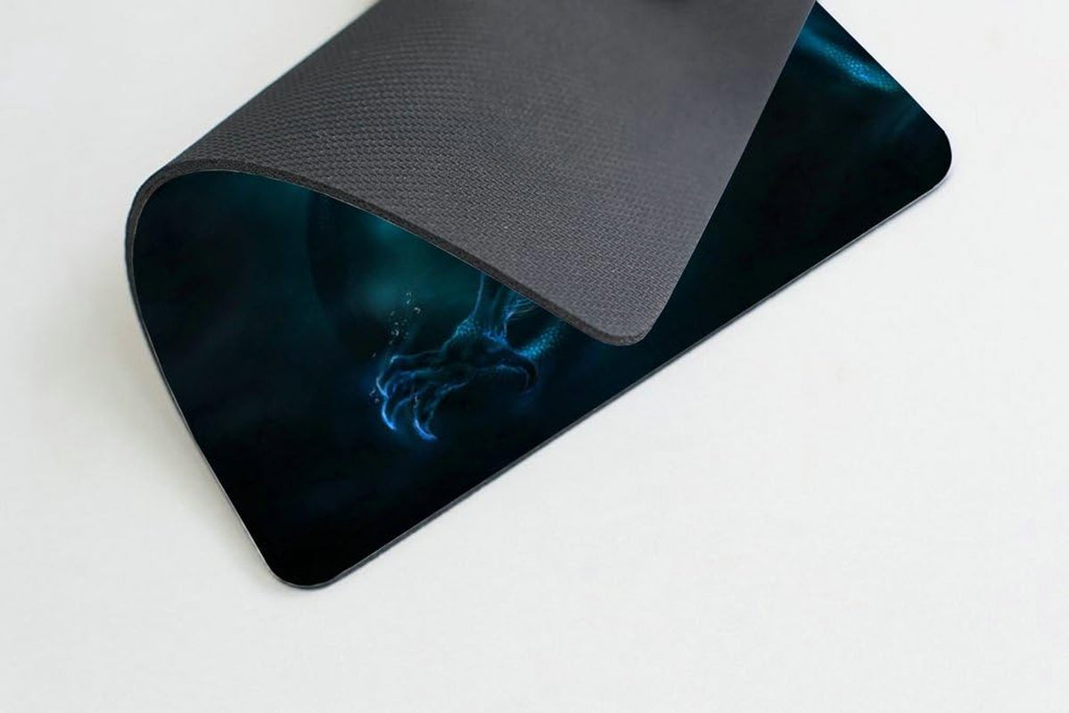 Mouse Pad Unique Design Mouse Pad Cool Blue Dragon Design Gaming Mousepad