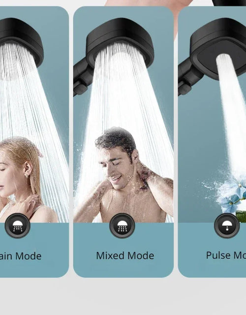 Load image into Gallery viewer, High Pressure Shower Head Water Saving 3 Modes Shower Heads Adjustable One-Key Stop Water Massage Sprayer Bathroom Accessories
