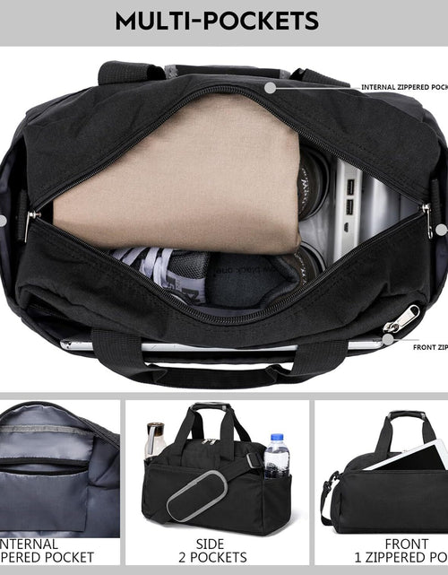 Load image into Gallery viewer, 14&quot;L Mini Duffel Bag for Travel Sports - Lightweight Small Gym Bag Carry-On Bag
