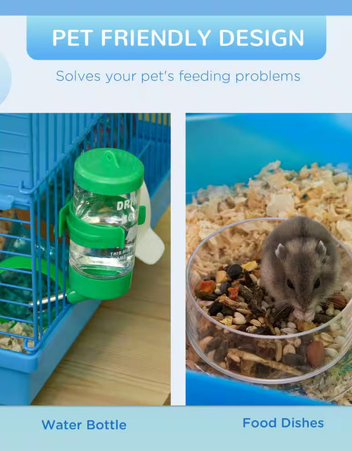 Load image into Gallery viewer, 5-Tier Hamster Cage with Tubes and Tunnels, Water Bottle, Food Dish, Exercise Wheel
