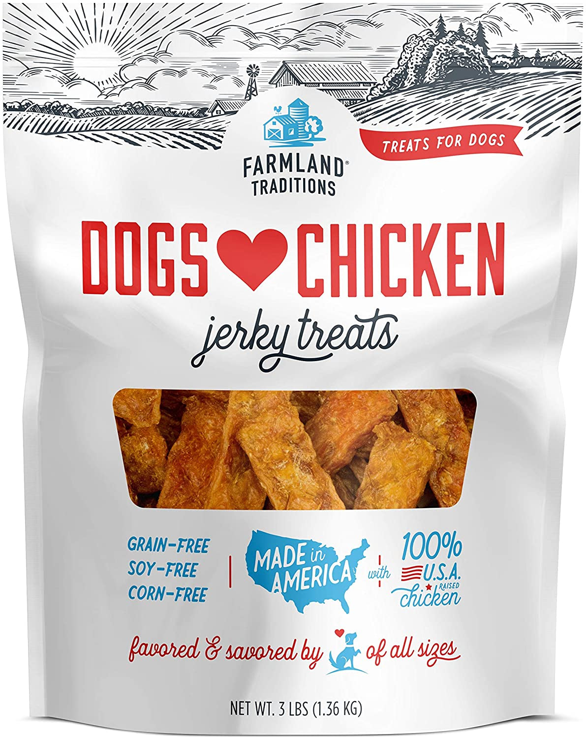 Dogs Love Chicken Premium Jerky Treats for Dogs