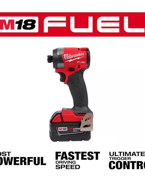 Load image into Gallery viewer, M18 Fuel 18-V Lithium-Ion Brushless Cordless 1/4 In. Hex Impact Driver Kit W/(3) 5.0 Ah Batteries, Charger &amp; Hard Case
