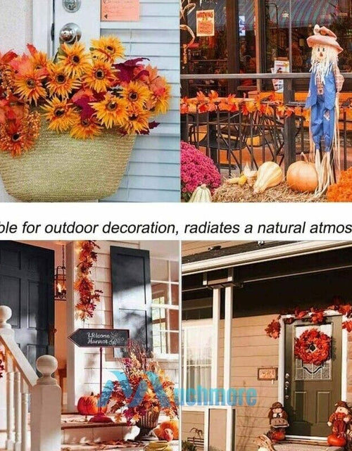 Load image into Gallery viewer, 20FT Fall Thanksgiving Maple Leaves 40 LED Light Lamp Garland Festival Decor
