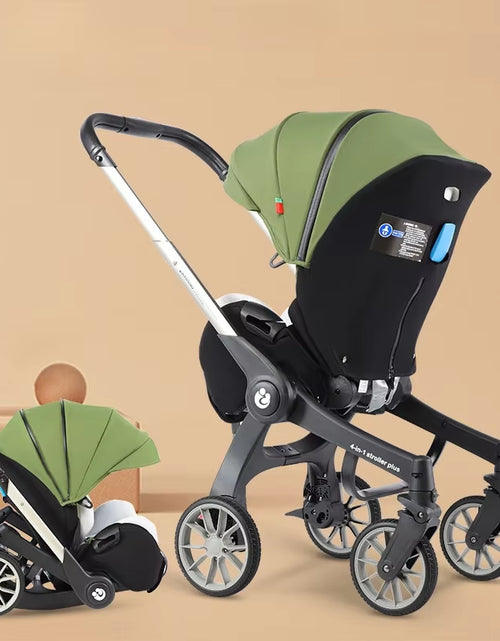 Load image into Gallery viewer, Baby Stroller 4In1 Multifunctional Newborn Baby Stroller 3In1 Foldable Basket Type Seat
