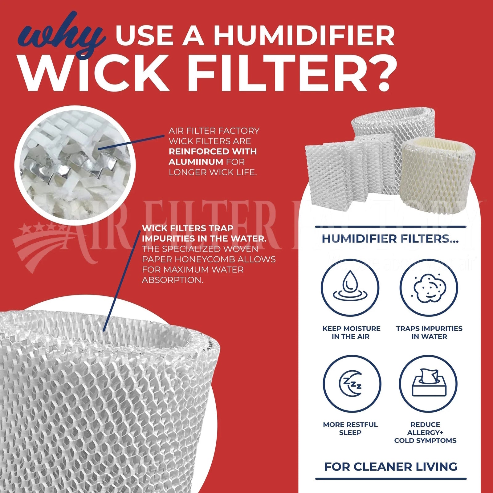 Replacement for HC14, HC-14 Honeywell Humidifier Filter 2-Pack