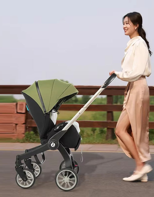 Load image into Gallery viewer, Baby Stroller 4In1 Multifunctional Newborn Baby Stroller 3In1 Foldable Basket Type Seat
