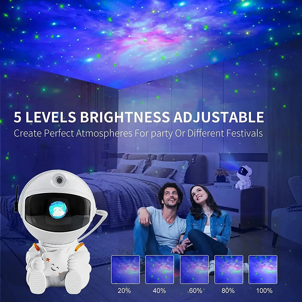 Astronaut Galaxy Projector Star Projector Galaxy Night Light Space Buddy Projector with Nebula Remote Control for Bedroom Home