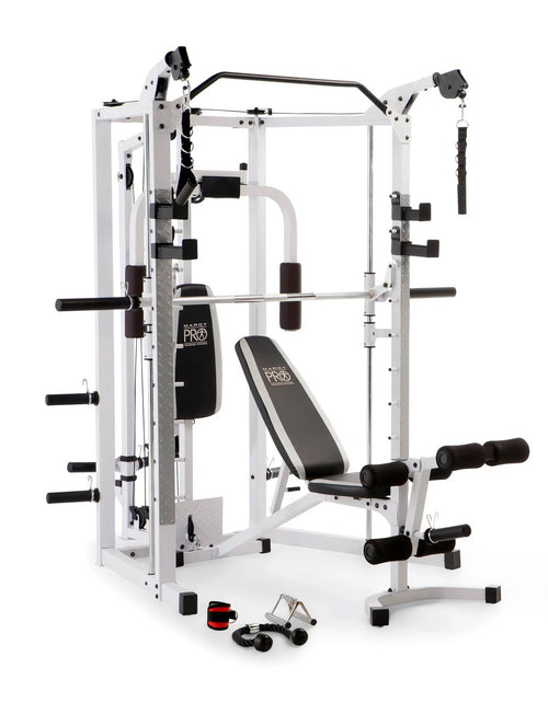 Load image into Gallery viewer, Combo All in One Full Body Home Gym Workout Equipment, White
