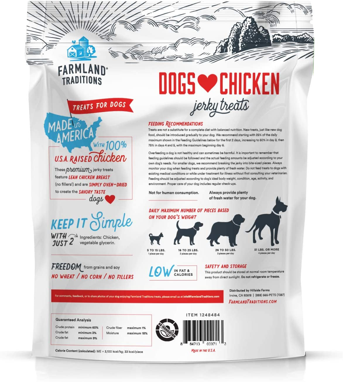 Dogs Love Chicken Premium Jerky Treats for Dogs