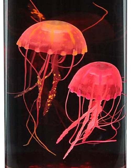 Load image into Gallery viewer, LED Jellyfish Lava Lamp round with 18 Leds &amp; Vibrant Multi Color Changing Light Effects. the Ultimate Large Sensory Synthetic Jelly Fish Tank Aquarium Mood Lamp. Ideal Gift (Large)
