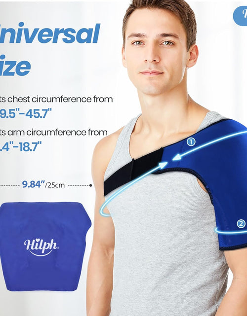 Load image into Gallery viewer, Shoulder Ice Pack Wrap, Rotating Cuff Cold Therapy, Reusable Ice Pack Hot and Cold Shoulder Brace for Tendonitis, Shoulder Pain Relief, Post-Operative Shoulder Recovery
